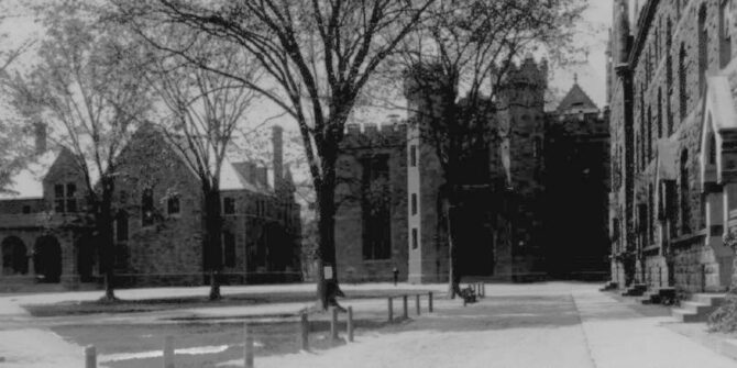 The Original Dwight Hall on Old Campus