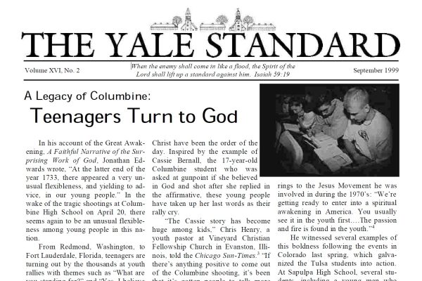 Yale Standard Sept 1999 cover